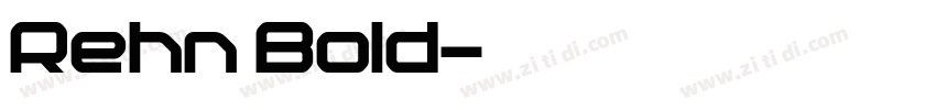 Rehn Bold字体转换